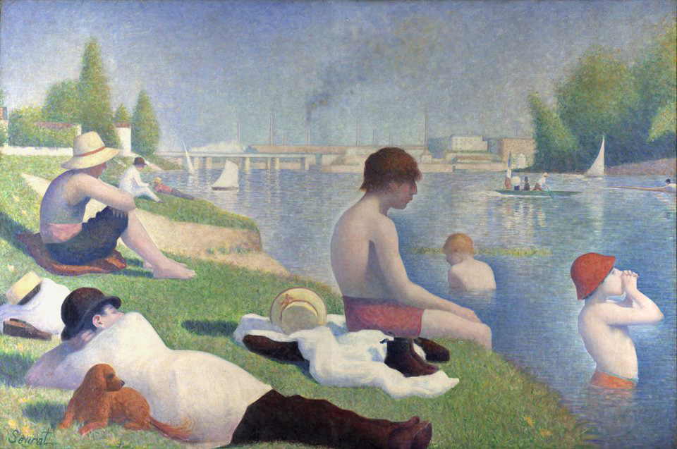 Georges Seurat, “Une baignade à Asnières” (1884)